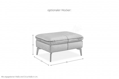 PN-IN23099 von Polinova - Ecksofa Ausführung rechts opal