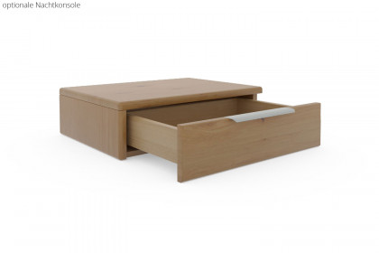 Incasa Albero von Decker - Holzbett Wildeiche mit Schiefer-Kopfteil