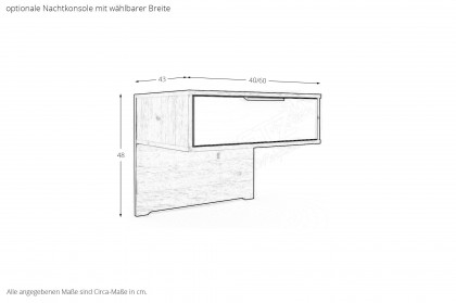 Valetta von Wiemann - Doppelbett 160 mit Polsterkopfteil