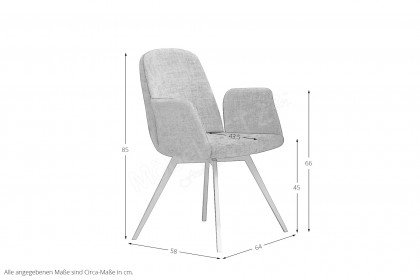 Lavita von Rietberger - Stuhl mit Samt-Cord Bezug