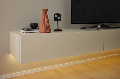 Simea von Musterring - Wohnwand kaschmir/ Eiche