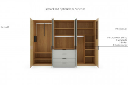 Valetta von Wiemann - Funktionsschrank, Doppelbett und Nachttisch-Paar