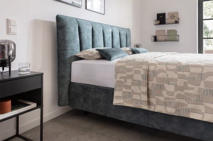 Osaka von RUF Betten - Boxspringbett in Komforthöhe grey-blue