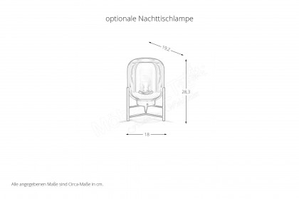 Osaka von RUF Betten - Boxspringbett in Komforthöhe grey-blue