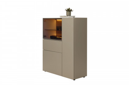 Simea von Musterring - Highboard in Kaschmir/ Eiche