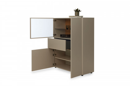 Simea von Musterring - Highboard in Kaschmir/ Eiche