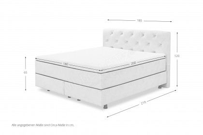 Sienna-Dream von DONE.® - Boxspringbett Classic in Elfenbein
