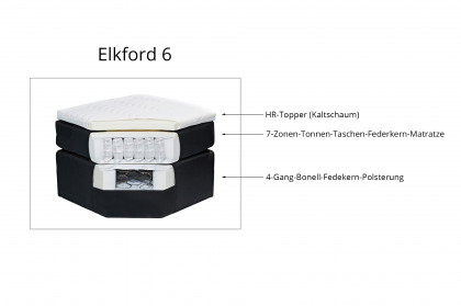 Elfkord 6 von ED-Lifestyle - Familienbett 240 x 200 cm stone