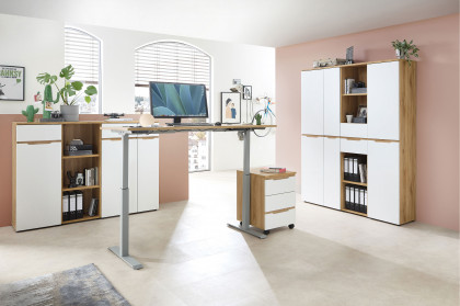 Clyde von Innostyle - Büromöbelset mit höhenverstellbarem Schreibtisch
