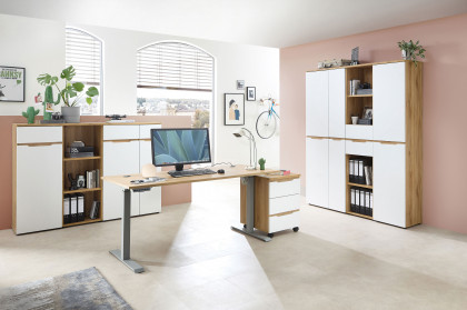 Clyde von Innostyle - Büromöbelset mit höhenverstellbarem Schreibtisch