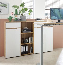 Clyde von Innostyle - Büromöbelset mit höhenverstellbarem Schreibtisch