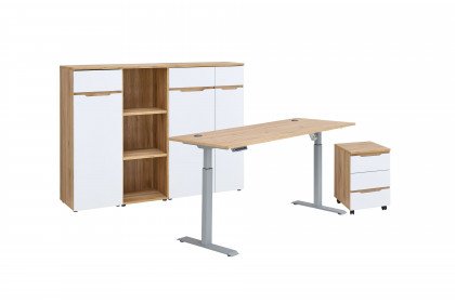 Clyde von Innostyle - Büromöbelset mit höhenverstellbarem Schreibtisch