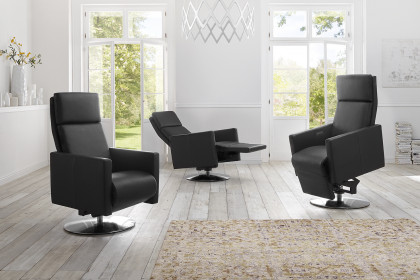 CL 210 von Erpo Polstermöbel - Ledersessel schwarz