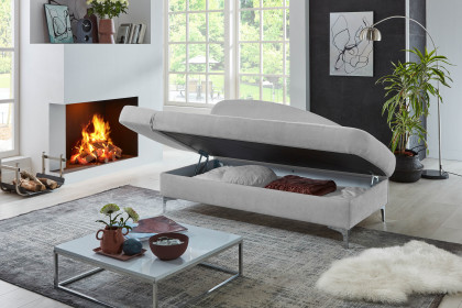 Greta von Nehl - Einzelliege in Silber links