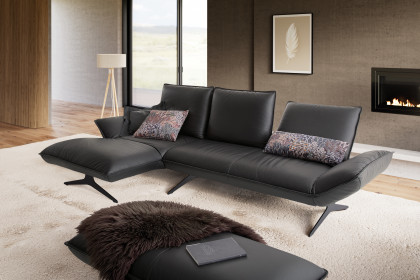 KOINOR Buddy - Ledersofa links lava