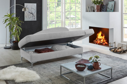 Greta von Nehl - Einzelliege in Silber rechts