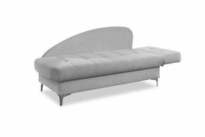 Greta von Nehl - Einzelliege in Silber rechts