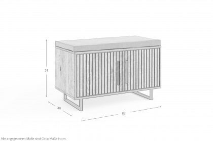 Bella-Foyer von Elfo Möbel - Garderobe mit Akustikpaneel in Eiche