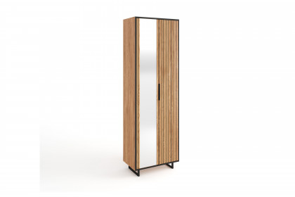 Bella-Foyer von Elfo Möbel - Garderobe mit Akustikpaneel in Eiche