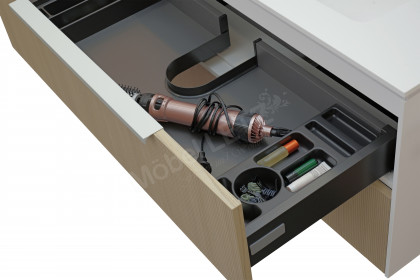 Riana von Musterring - Badezimmer in Linea Eiche & weiß matt