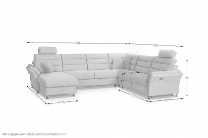 Foreno von Grant Factory - Wohnlandschaft rechts hellgrau