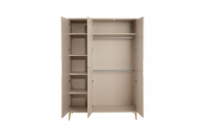 Jonte von Paidi - Kleiderschrank 3T cashmere-beige - Stripy-Light-Oak