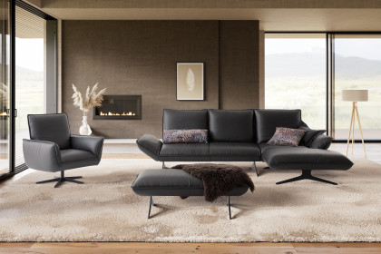 KOINOR Buddy - Ledersofa rechts lava