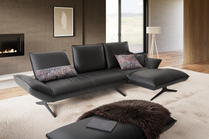 KOINOR Buddy - Ledersofa rechts lava