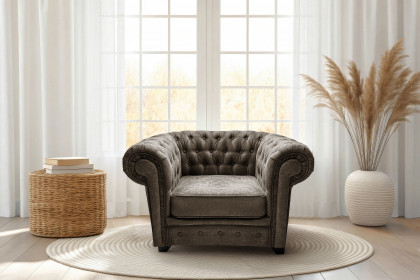 Chesterfield-LE26 von Exxpo - Einzelsessel brown