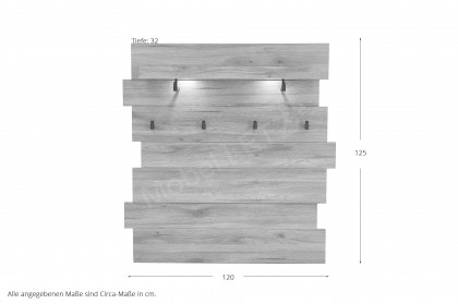 Clyde von Innostyle - Garderobenpaneel in Muvella Oak