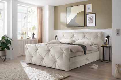 Venlo 6 von ED-Lifestyle - Boxspringbett 180 ivory