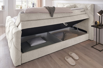 Venlo 6 von ED-Lifestyle - Boxspringbett 180 ivory