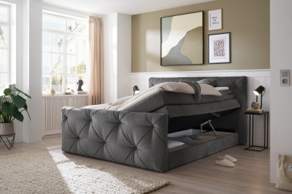 Venlo 6 von ED-Lifestyle - Boxspringbett 180 graphit