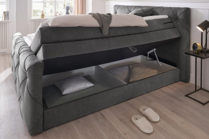 Venlo 6 von ED-Lifestyle - Boxspringbett 180 graphit