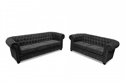 Chesterfield-LE26 von Exxpo - Polster-Duo anthracite