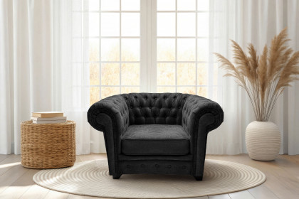 Chesterfield-LE26 von Exxpo - Einzelsessel anthracite