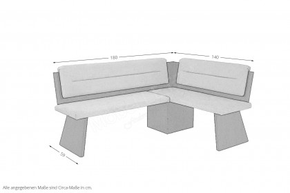 Udine von Schösswender Massivline & more - Eckbankgruppe Buche auf Cembra gebeizt