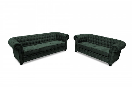 Chesterfield-LE26 von Exxpo - Polster-Set moss