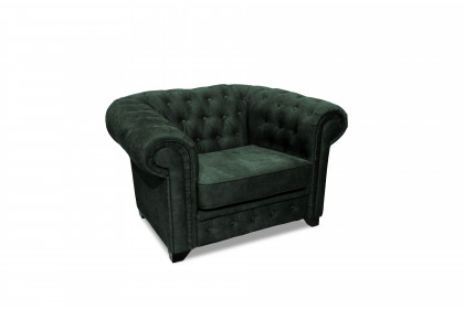 Chesterfield-LE26 von Exxpo - Polster-Set moss