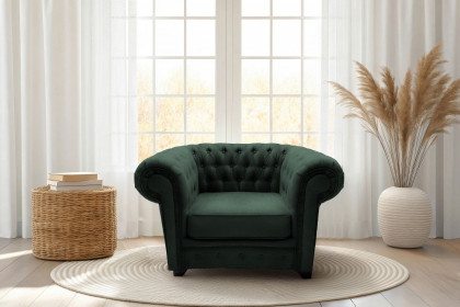 Chesterfield-LE26 von Exxpo - Clubsessel moss