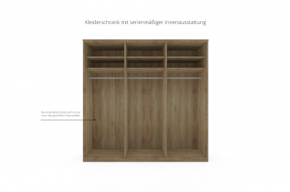 Achat Komfort von Priess - Schwebetürenschrank weiß/ Artisan-Eiche