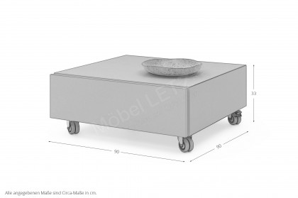 Simea von Musterring - Couchtisch in Kaschmir/ Eiche