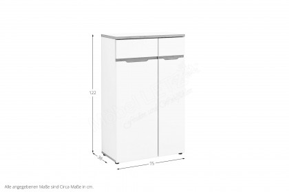 Memphis-Office von Innostyle - 3-teiliges Büroset in Weiß