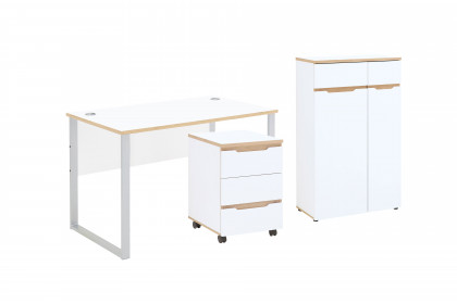 Memphis-Office von Innostyle - 3-teiliges Büroset in Weiß