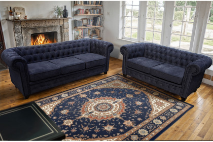 Chesterfield-LE26 von Exxpo - Polstergarnitur denim