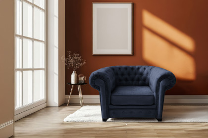 Chesterfield-LE26 von Exxpo - Polstergarnitur denim