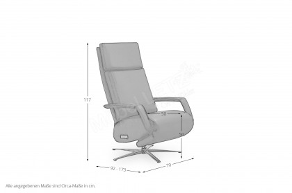 CL 410 von Erpo Polstermöbel - Relaxsessel black
