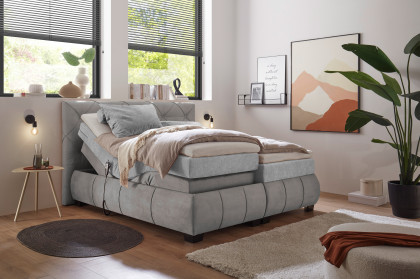 Mansura von ED-Lifestyle - Boxspringbett grey-silver