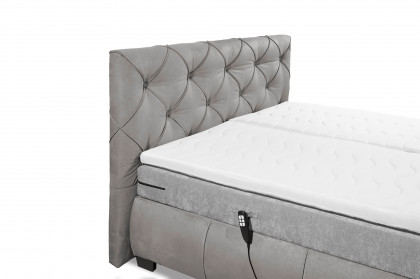 Mansura von ED-Lifestyle - Boxspringbett grey-silver