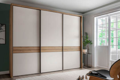 Las Vegas von Wiemann - Kleiderschrank 250 champagner - Bianco-Eiche